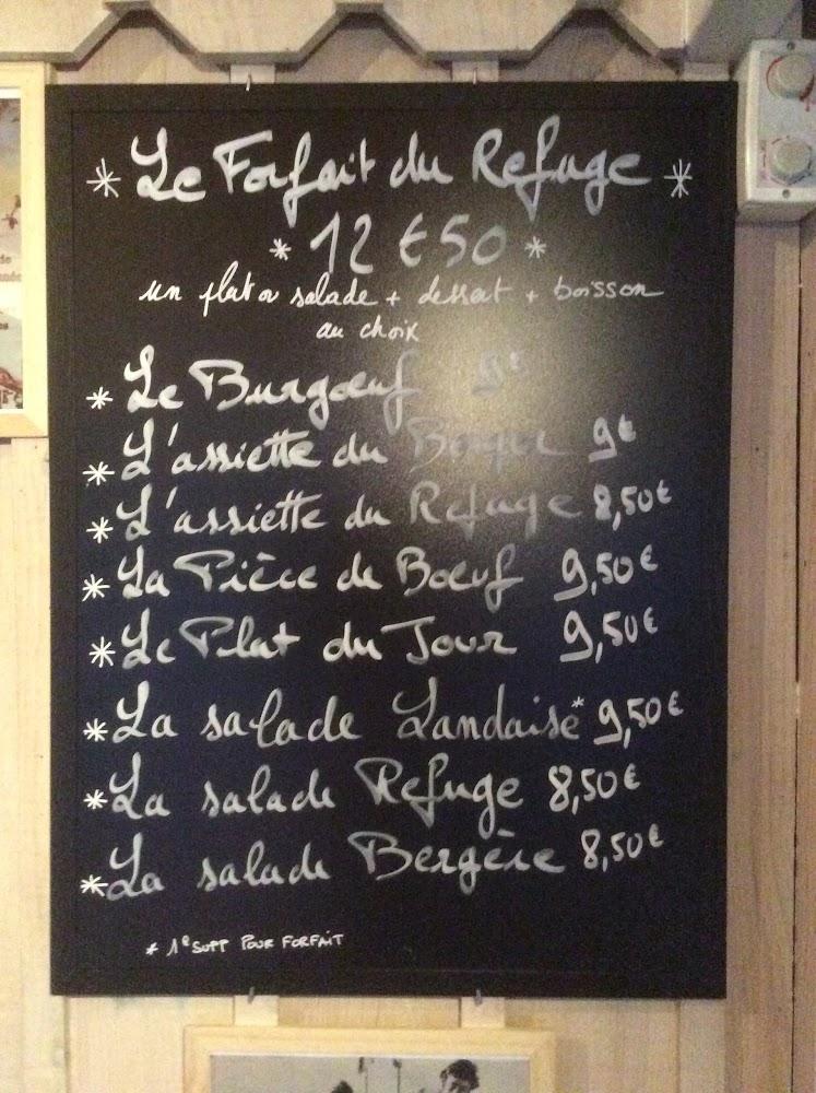 BRASSERIE LE REFUGE - Menu Image 3